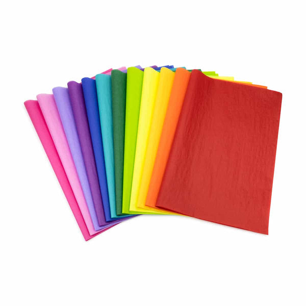 Tissue Asstmt. Non-Bleeding - 480 sheets 20"x30" 80 sh.ea of 6 bright colors