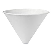 Bare Eco-Forward Treated Paper Funnel Cups, 6 oz, White, 250/Bag, 10/Carton