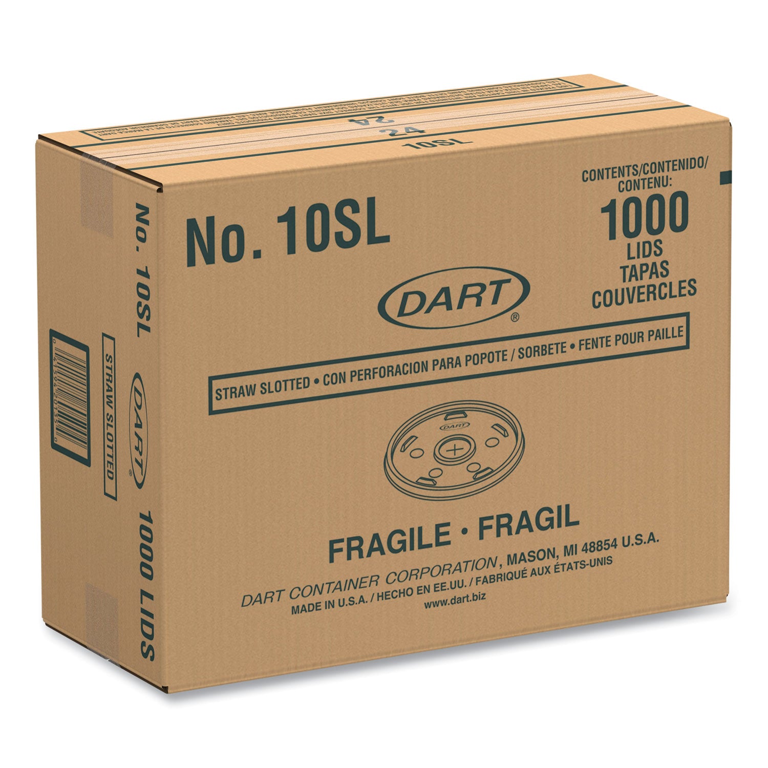 3.5" Diameter - High Impact Polystyrene (HIPS) - Translucent - 100 / Pack