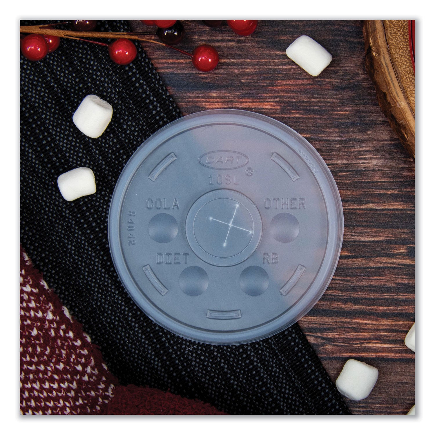 3.5" Diameter - High Impact Polystyrene (HIPS) - Translucent - 100 / Pack