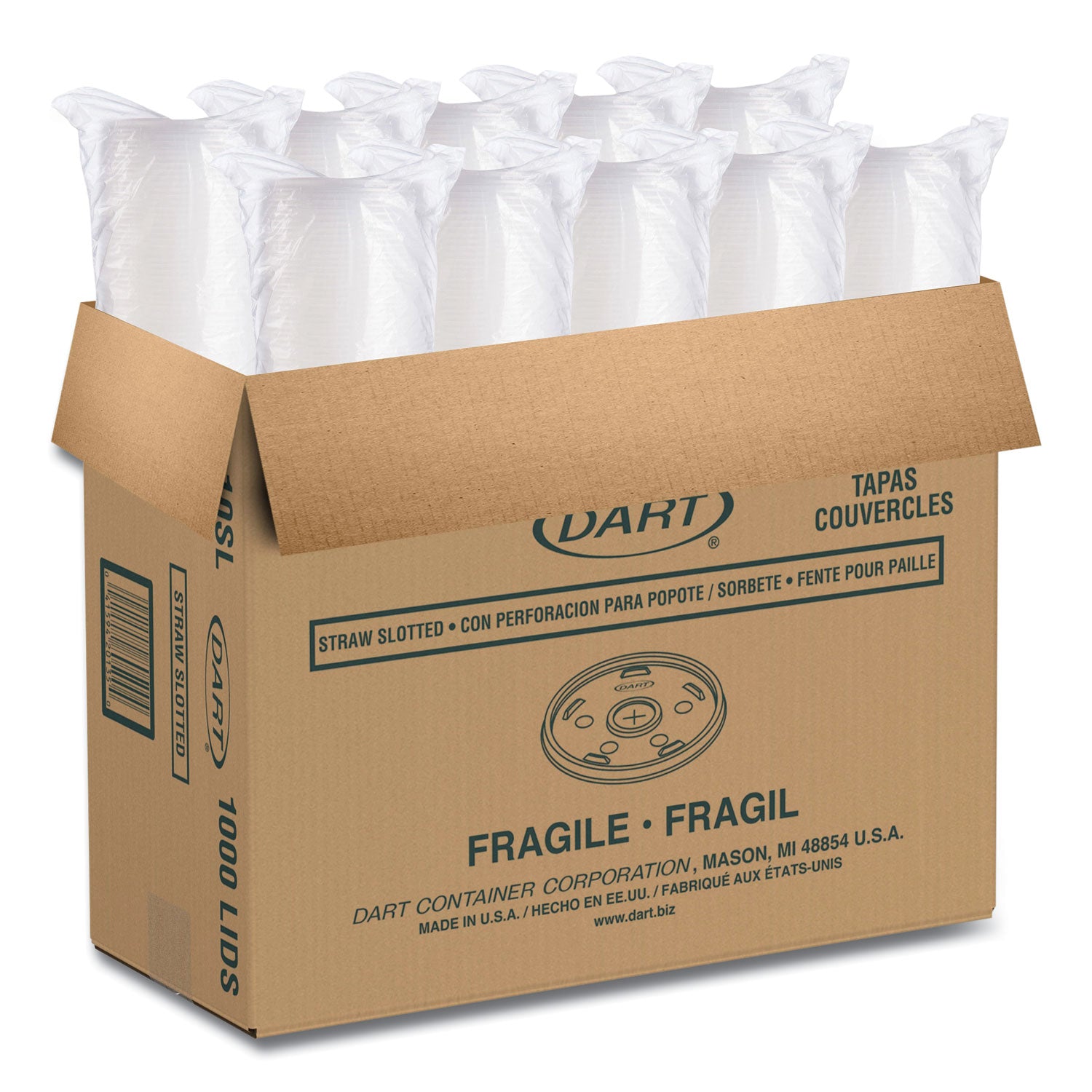 3.5" Diameter - High Impact Polystyrene (HIPS) - Translucent - 100 / Pack