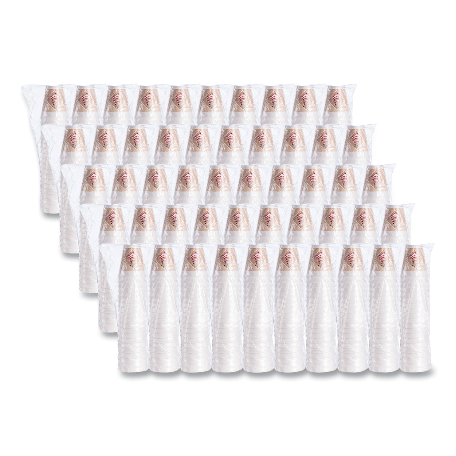 12 fl oz - Brown, Red - Foam - Cold Drink, Hot Drink - 20/Bag - 50 / Carton