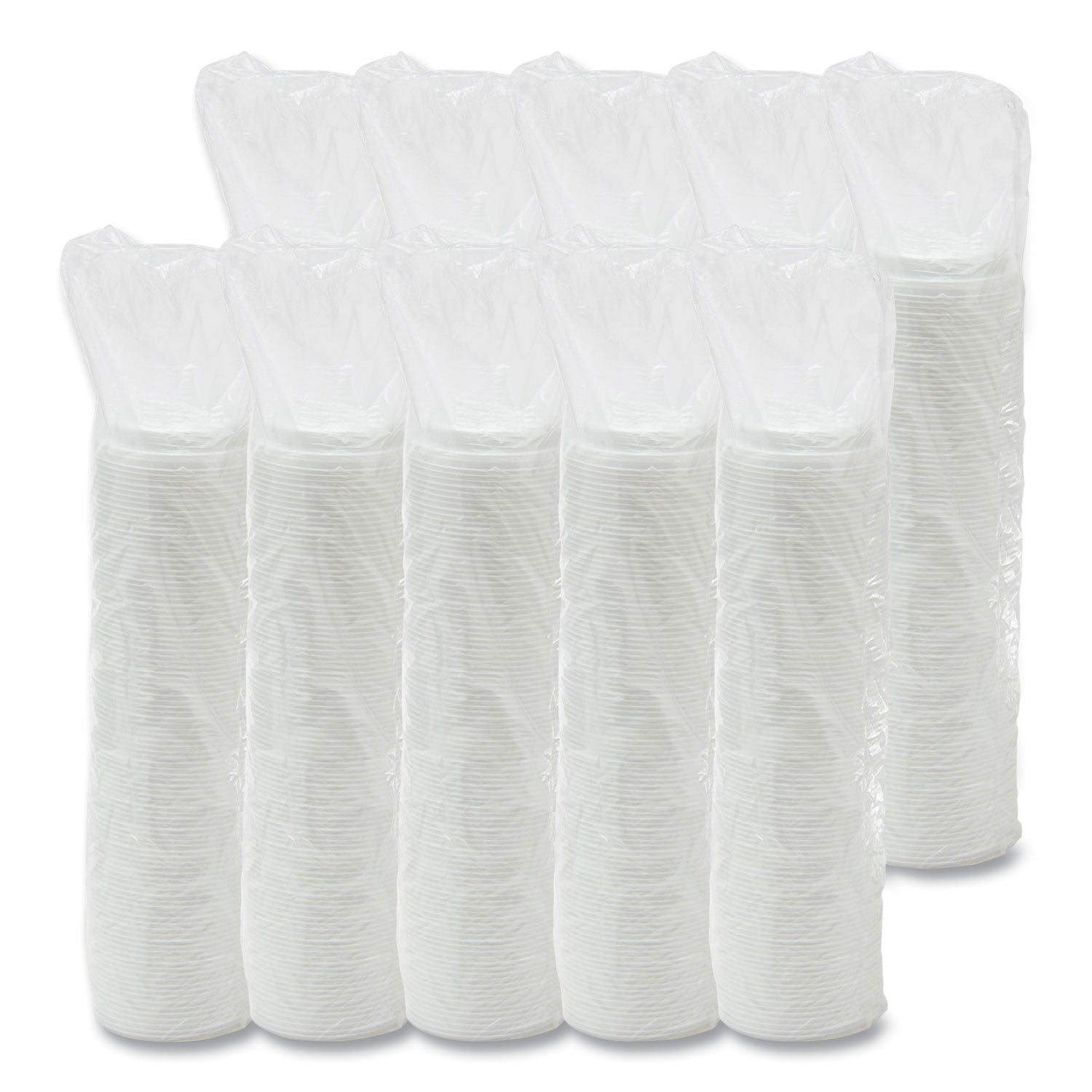 Dome - Plastic - White - 100/Bag - 1000 / Carton