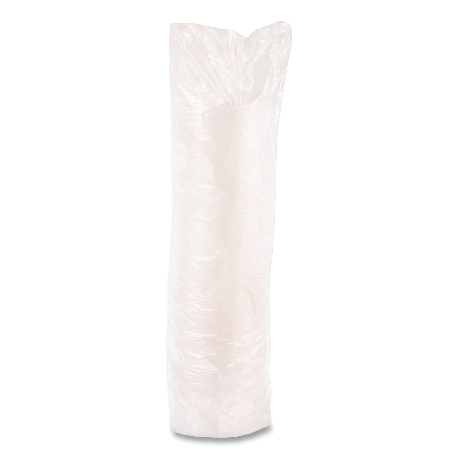 Round - Plastic - White - 100/Bag - 10 / Carton