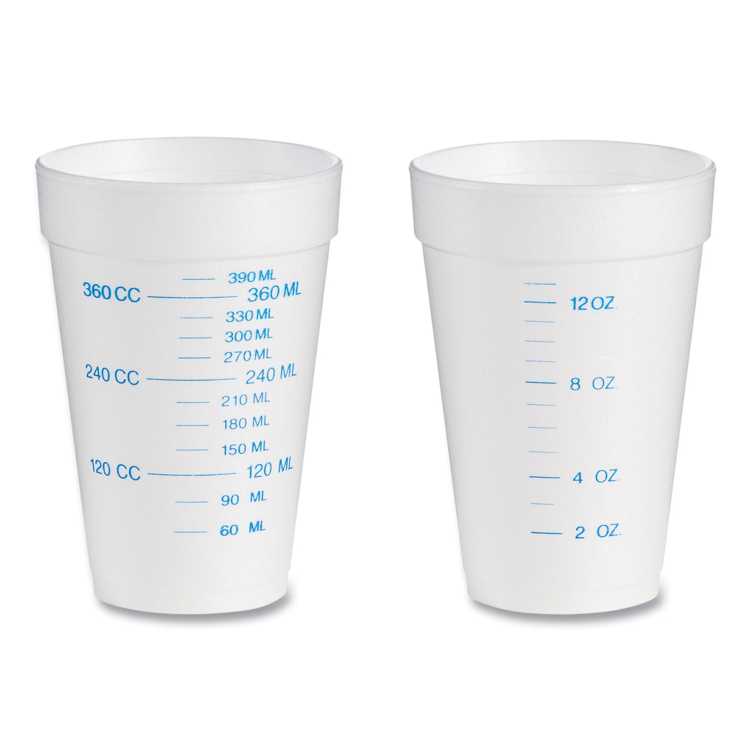Graduated Foam Medical Cups, 16 Oz, White, 25/pack, 40 Packs/carton