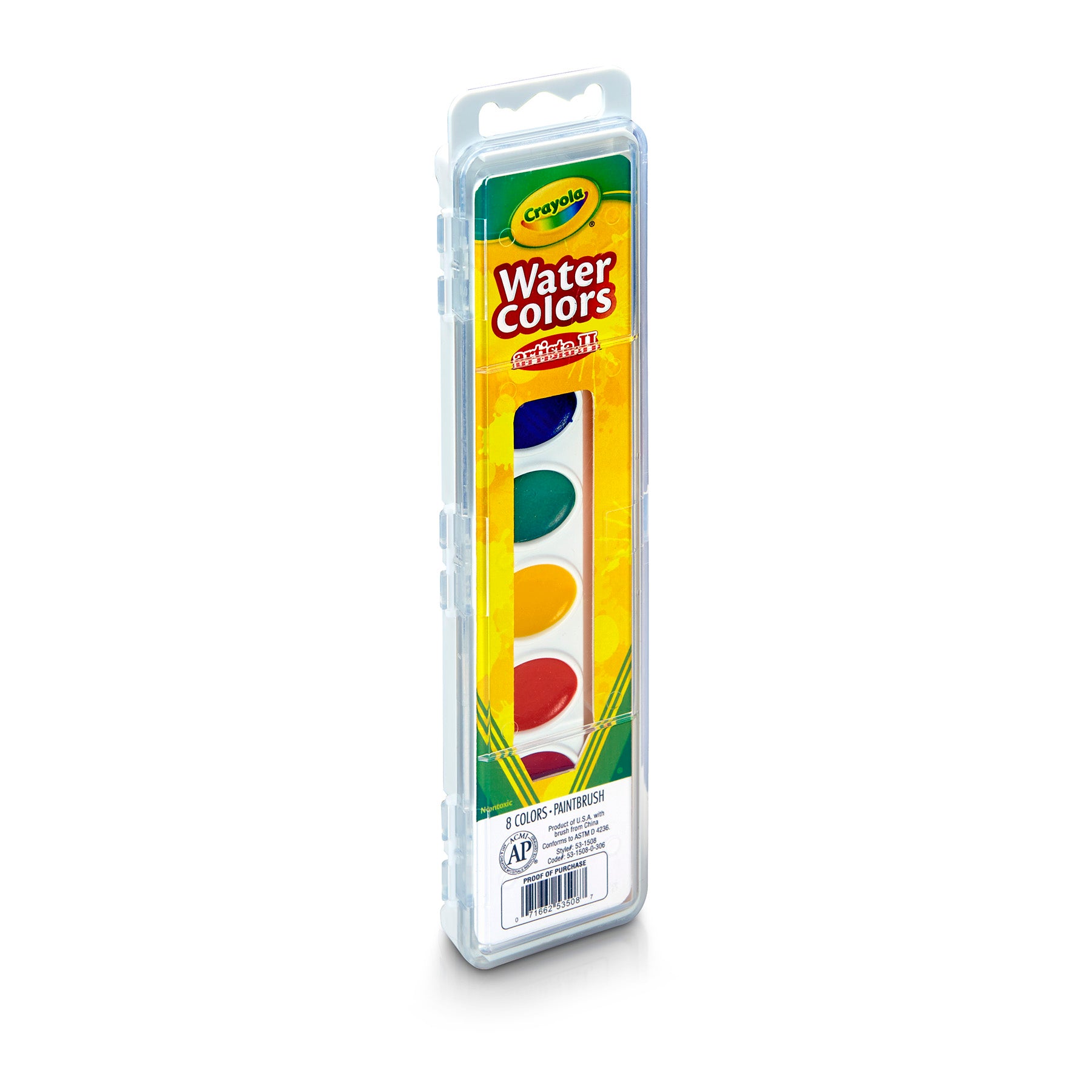Pans Artista II Watercolors Set, 8 Count