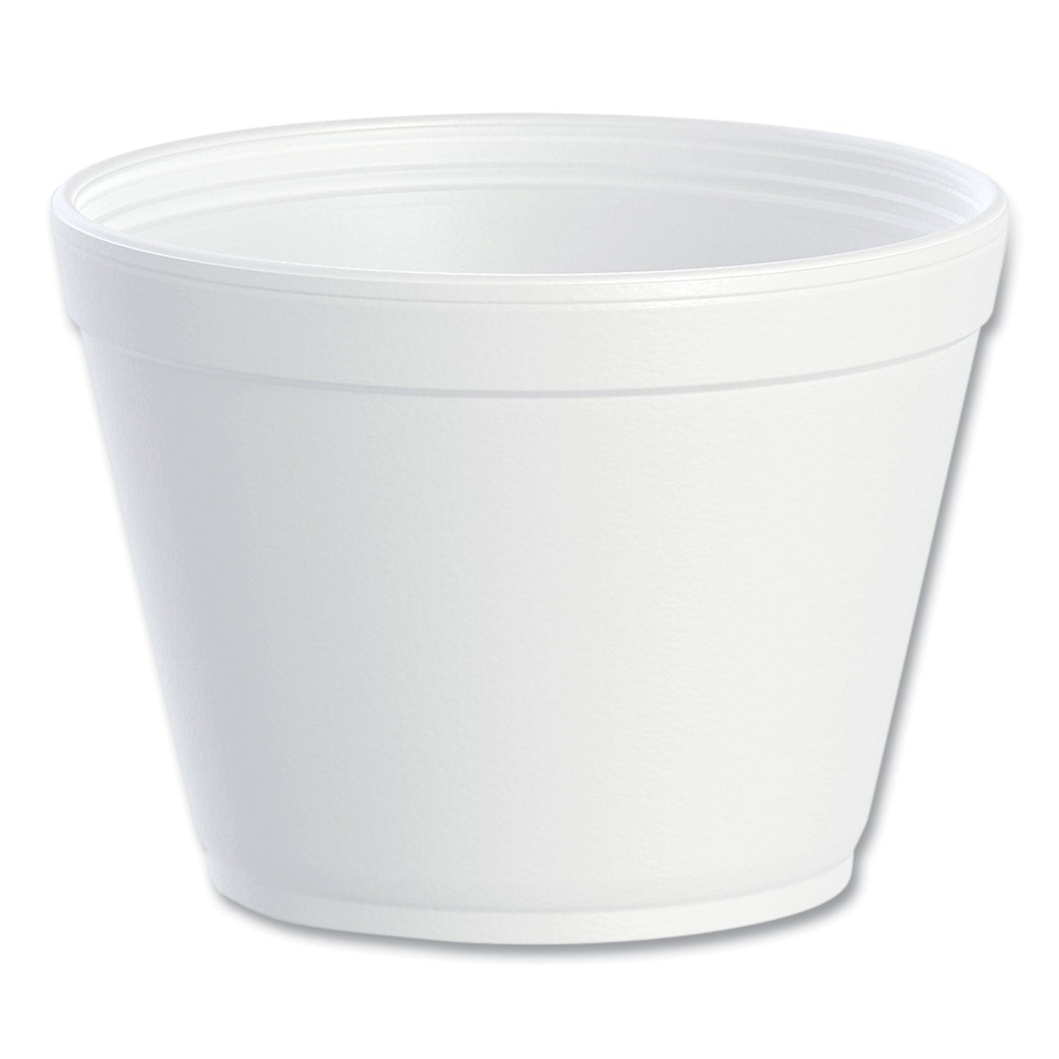 16 fl oz - Round - White - Foam - Sauce, Ice Cream - 25/Pack - 20 / Carton