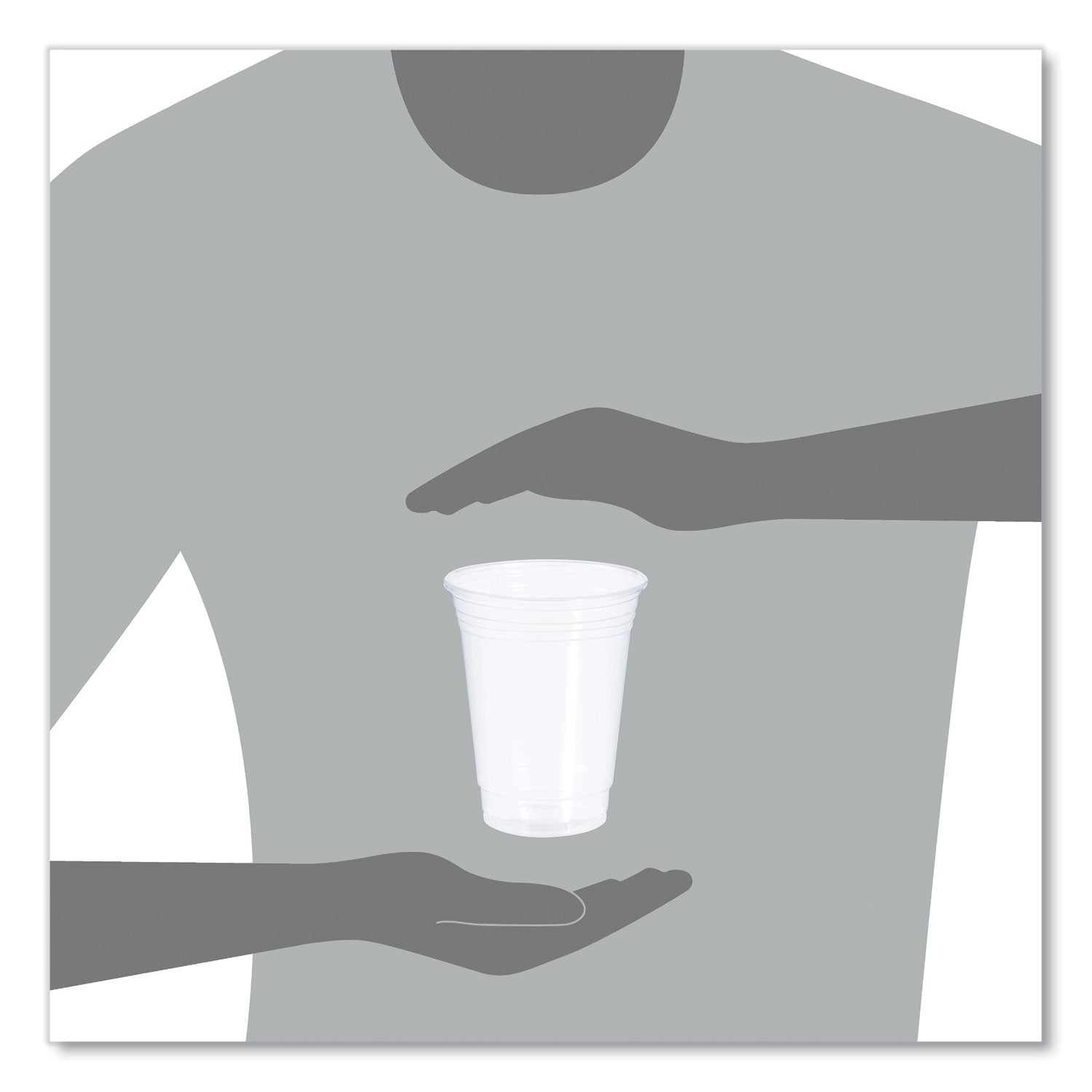 Conex ClearPro Plastic Cold Cups, 16 oz, Clear, 50/Pack, 20 Packs/Carton