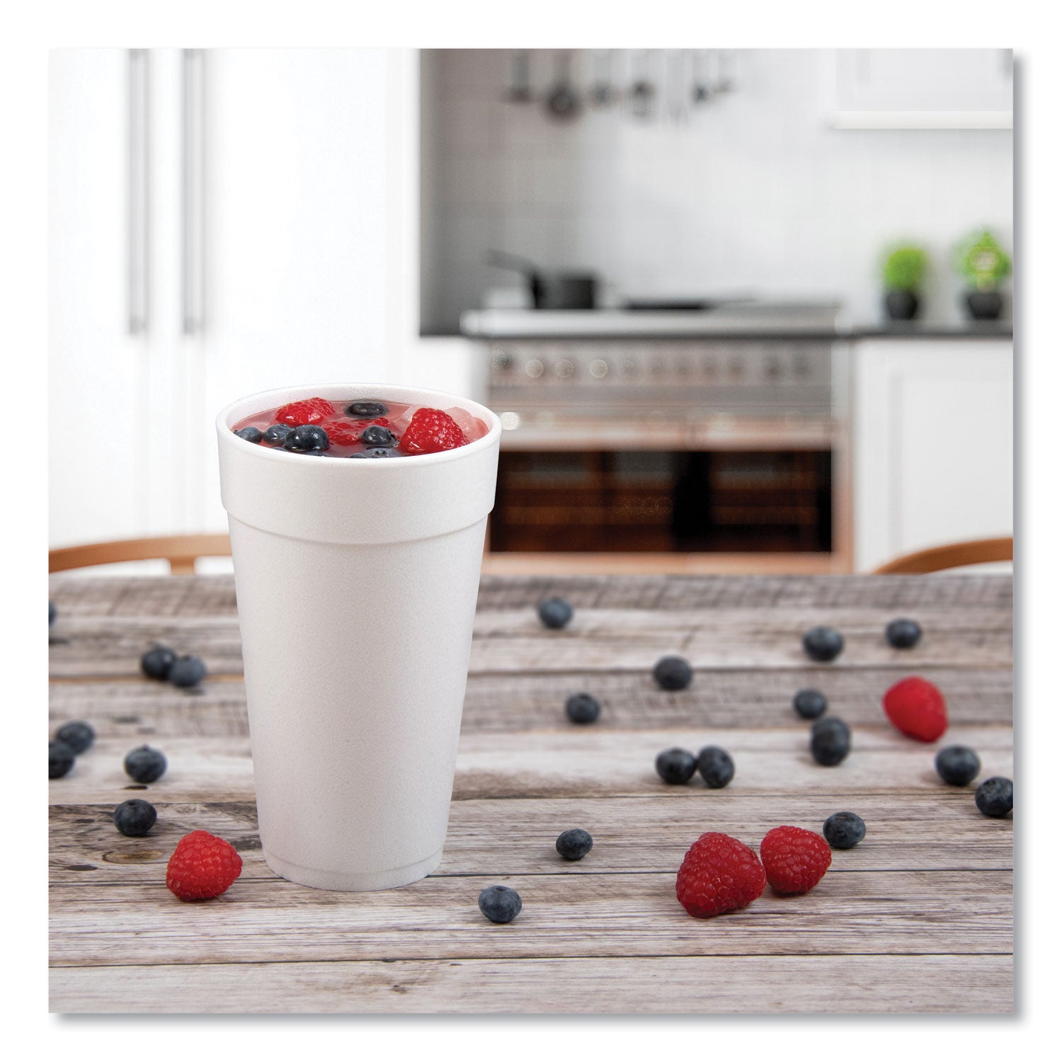 20 fl oz - Round - White - Foam - Beverage, Coffee, Cappuccino, Soft Drink, Juice, Hot Drink, Cold Drink, Iced Tea, Smoothie - 20/Pack - 25 / Carton