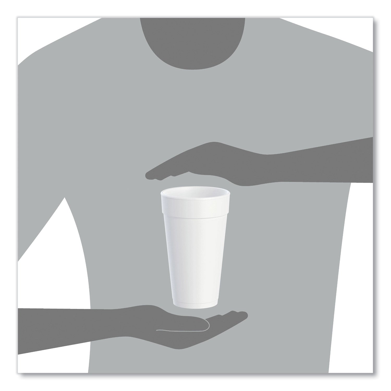 20 fl oz - Round - White - Foam - Beverage, Coffee, Cappuccino, Soft Drink, Juice, Hot Drink, Cold Drink, Iced Tea, Smoothie - 20/Pack - 25 / Carton