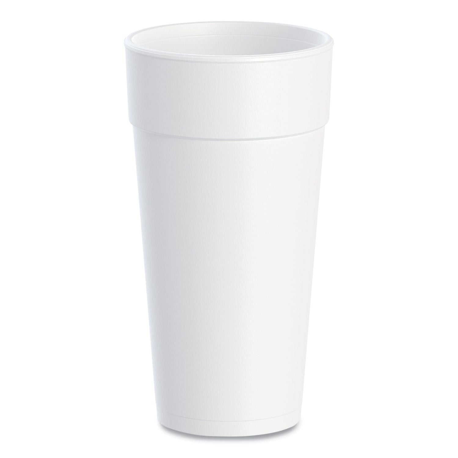 24 fl oz - Round - White - Foam - Coffee, Cappuccino, Tea, Hot Chocolate, Hot Cider, Juice, Soft Drink, Soda, Juice, Smoothie, Water - 20/Bag - 25 / Carton