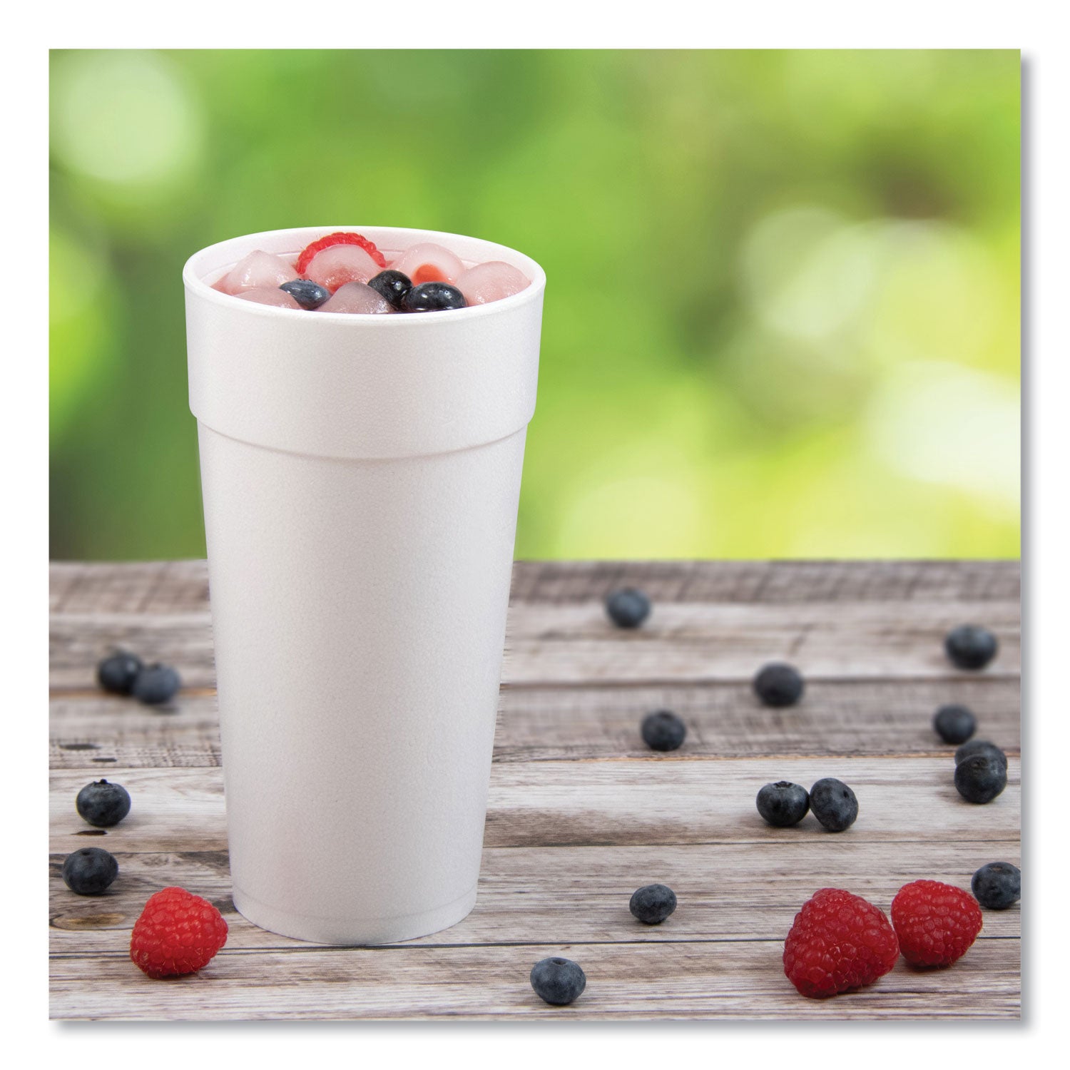 24 fl oz - Round - White - Foam - Coffee, Cappuccino, Tea, Hot Chocolate, Hot Cider, Juice, Soft Drink, Soda, Juice, Smoothie, Water - 20/Bag - 25 / Carton