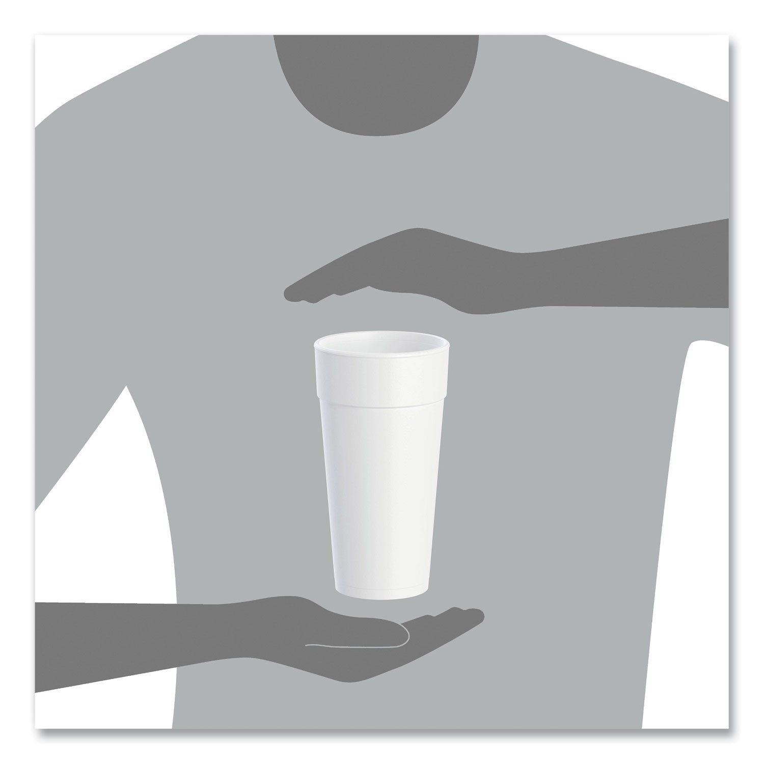 24 fl oz - Round - White - Foam - Coffee, Cappuccino, Tea, Hot Chocolate, Hot Cider, Juice, Soft Drink, Soda, Juice, Smoothie, Water - 20/Bag - 25 / Carton