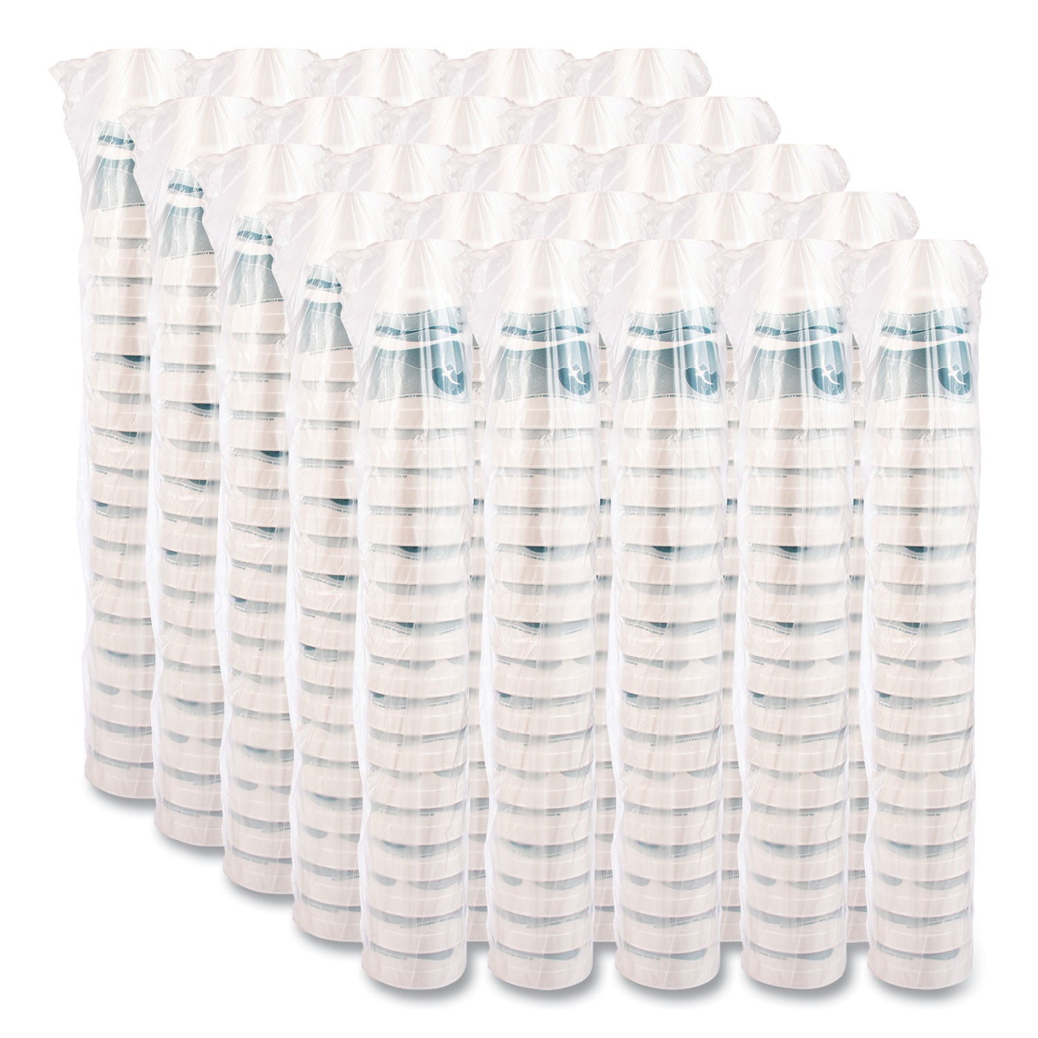 1 quart - Teal - Foam - Coffee, Soft Drink, Juice, Tea, Water, Hot Drink, Cold Drink - 16/Pack - 25 / Carton