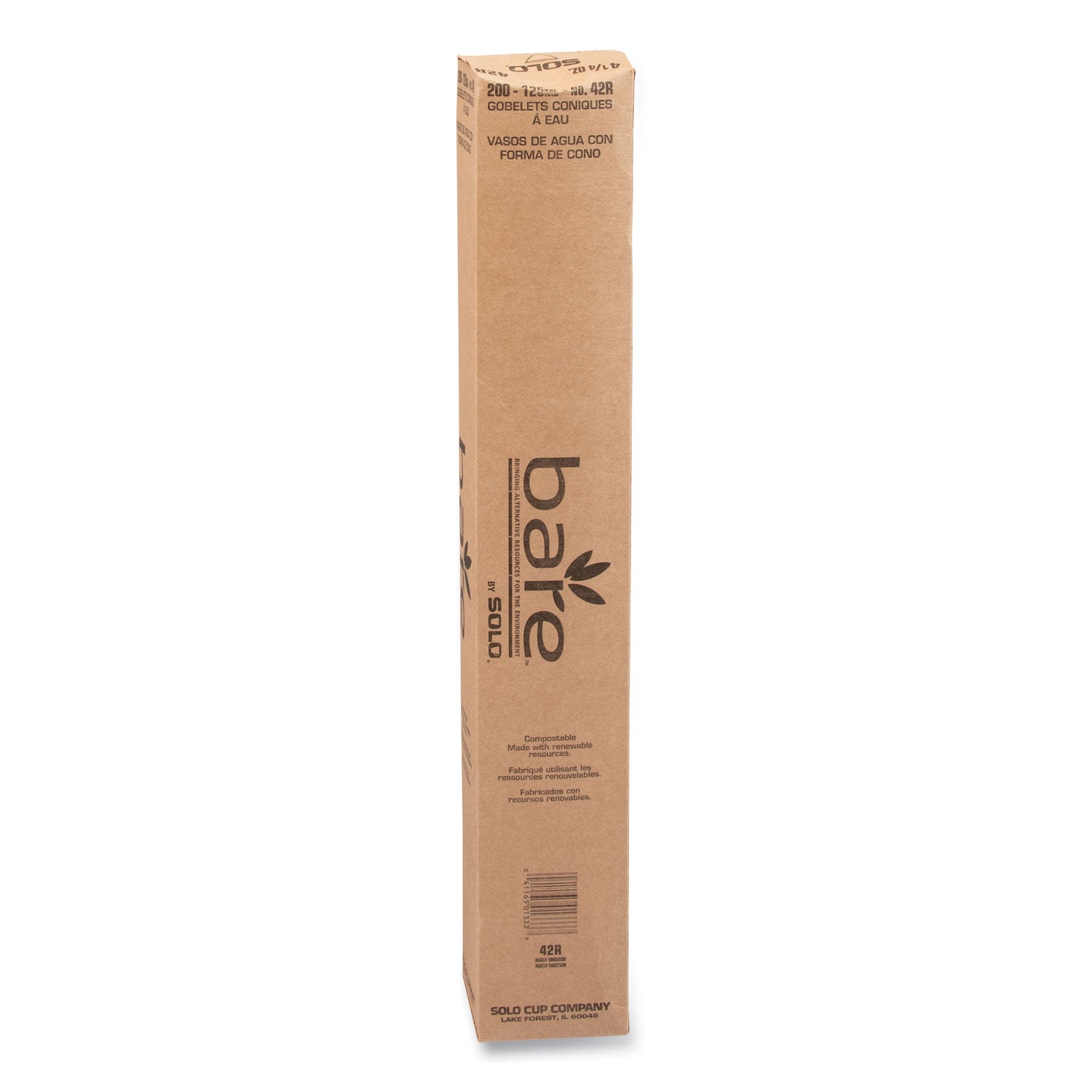 Cone Water Cups, 4.25 oz, Paper, White, 200/Bag, 25 Bags/Carton