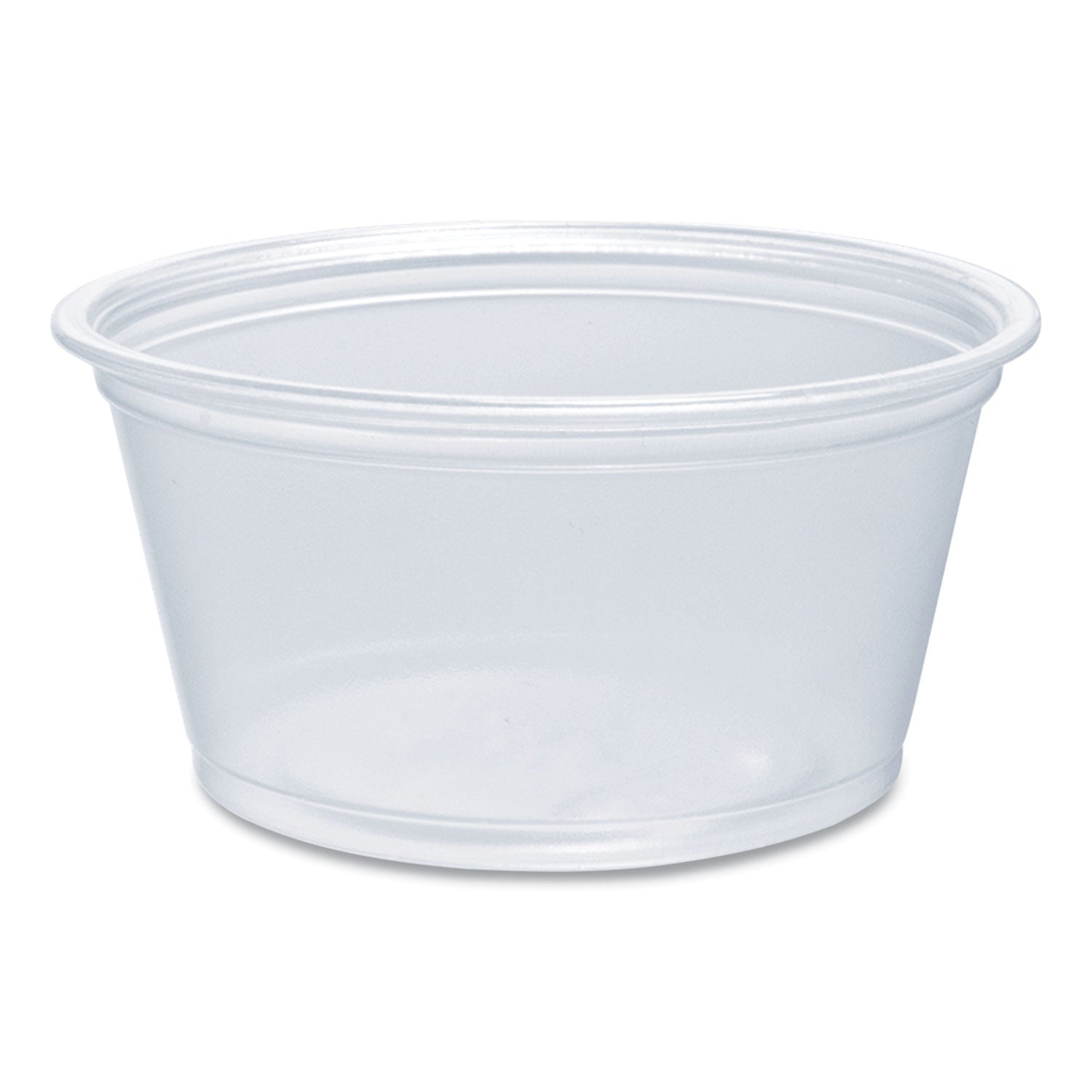 Food, Sauce, Salad - Microwave Safe - Clear - Plastic, Polypropylene Body - 125/Pack - 20 / Carton