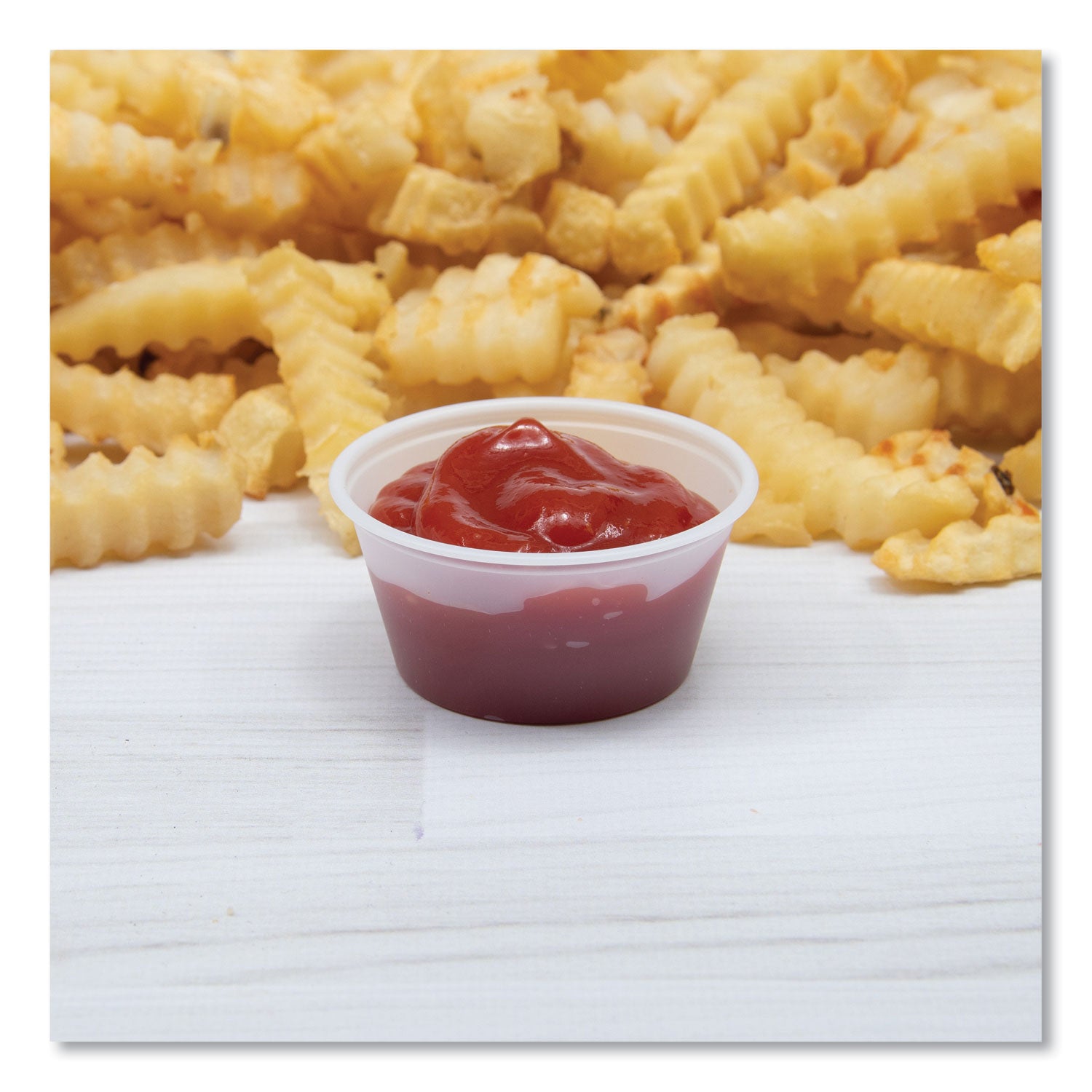 Food, Sauce, Salad - Microwave Safe - Clear - Plastic, Polypropylene Body - 125/Pack - 20 / Carton
