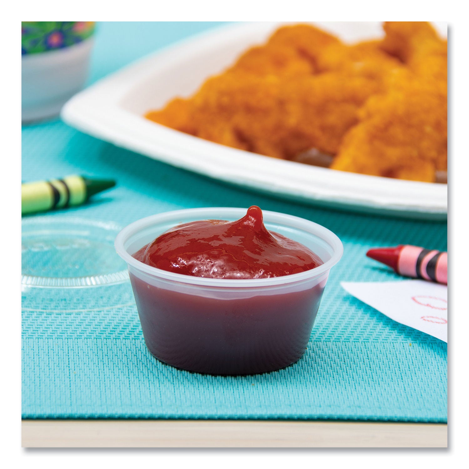 Food, Sauce, Salad - Microwave Safe - Clear - Plastic, Polypropylene Body - 125/Pack - 20 / Carton