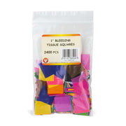 Mosaic 1" Squares Bleeding Tissue - 2400, Assorted Colors