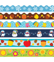 Carson Dellosa Education Seasonal Border Set, 2-1/4" X 36", Multicolor, Set of 6 Packs