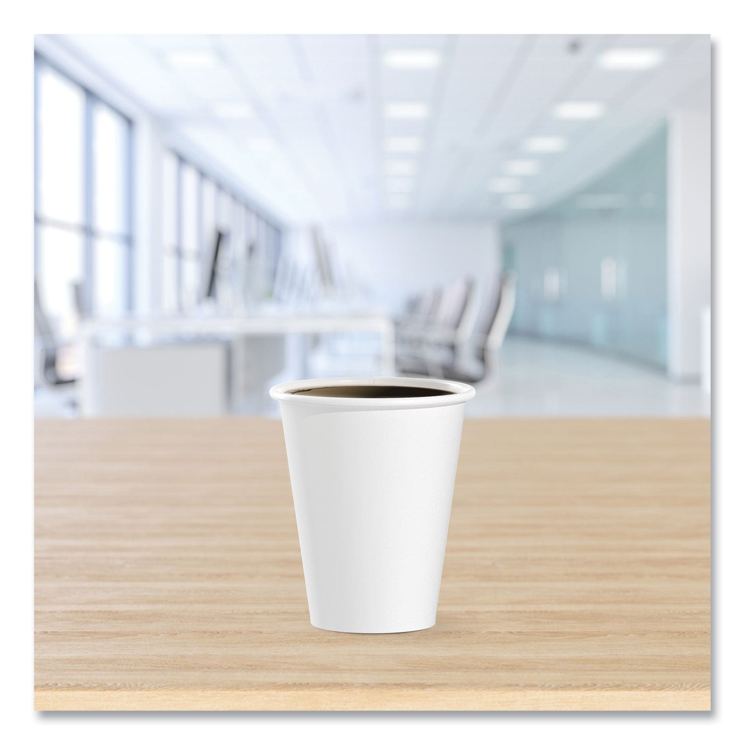 8 fl oz - White - Paper - Hot Drink, Beverage, Coffee, Tea, Cocoa - 50/Pack - 20 / Carton