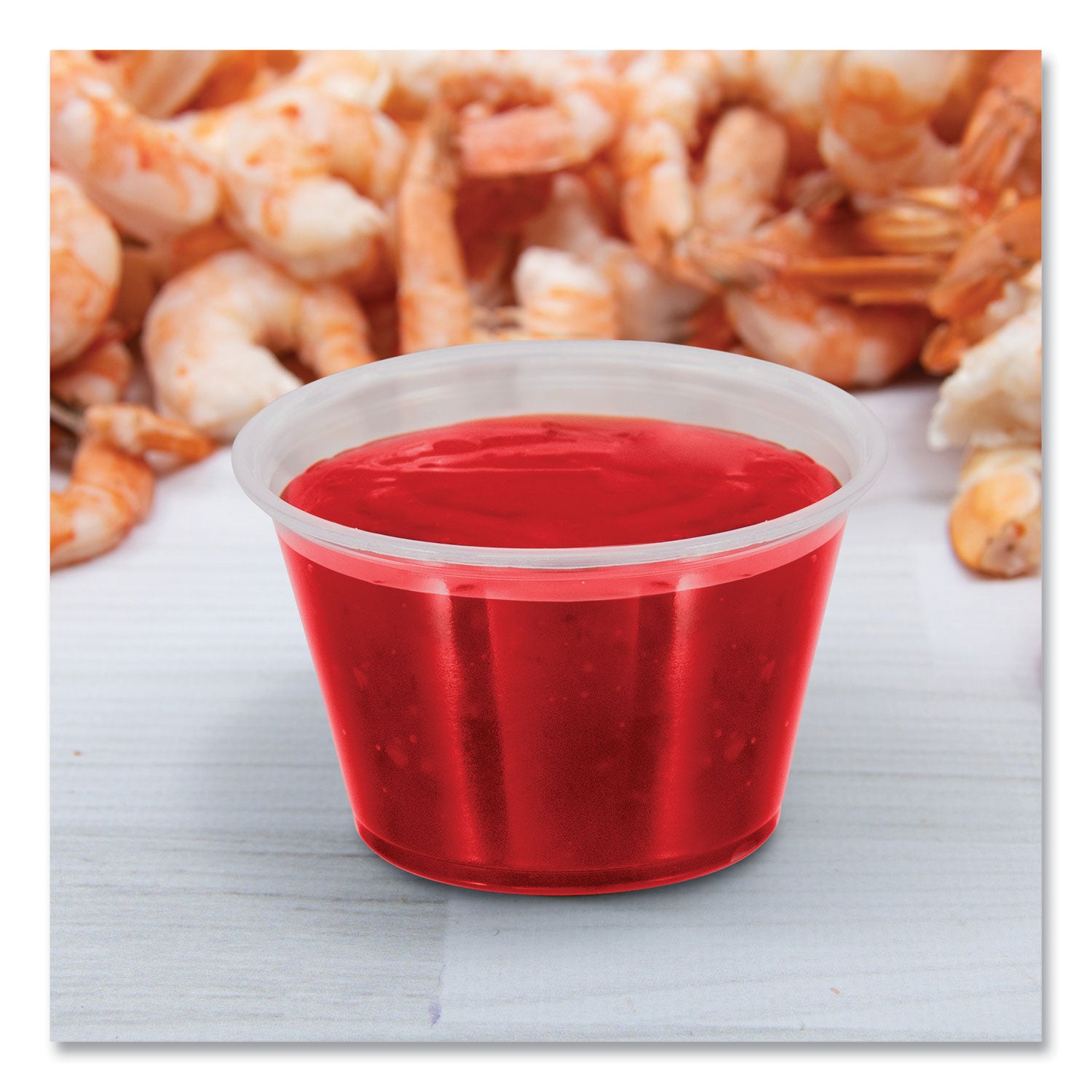 Serving, Transporting - White, Clear - Polypropylene Body - 125/Pack - 20 / Carton