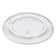 PETE Plastic Flat Cold Cup Lids, Fits 12 oz to 24 oz Cold Cups, Clear, 1,000/Carton