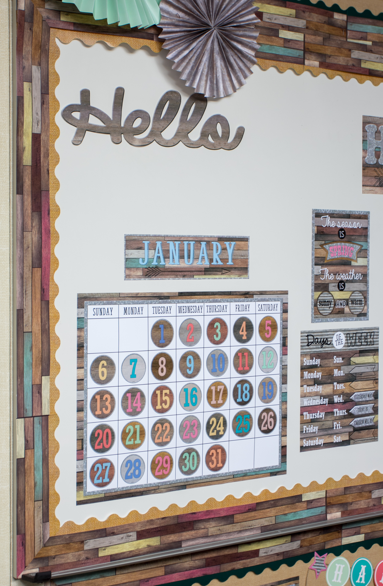 Home Sweet Classroom Calendar Bulletin Board