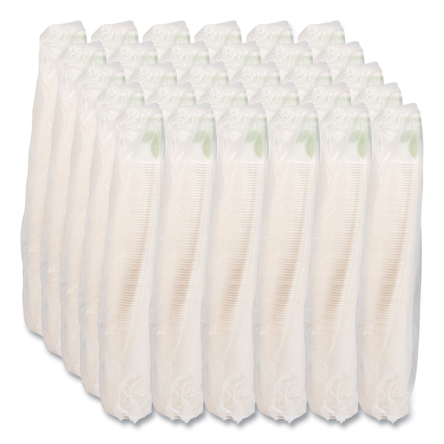 Bare Eco-Forward Paper Cold Cups, 5 oz, Green/White, 100/Sleeve, 30 Sleeves/Carton