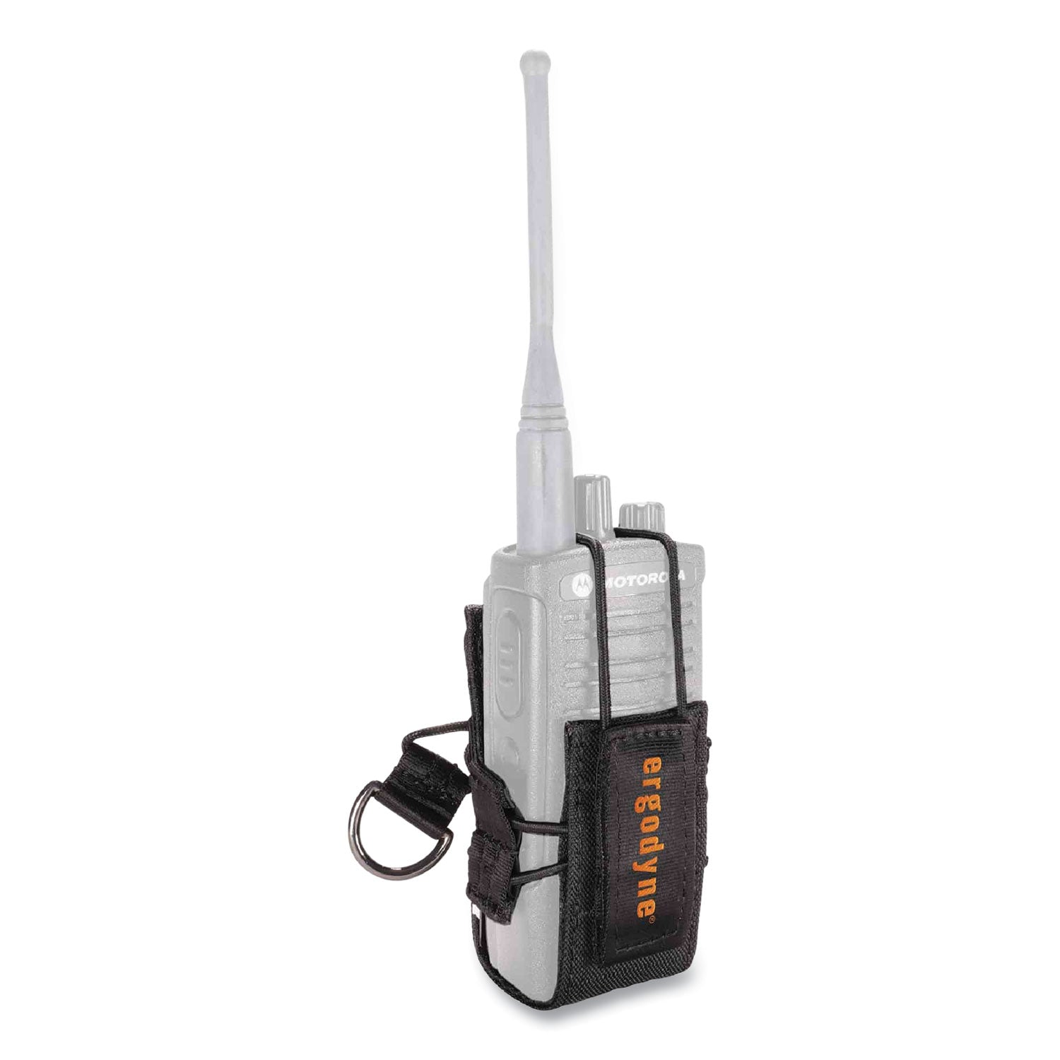 5" Height x 3" Width - Black - Polyester, Elastic, Cast Zinc Alloy - 1 Each
