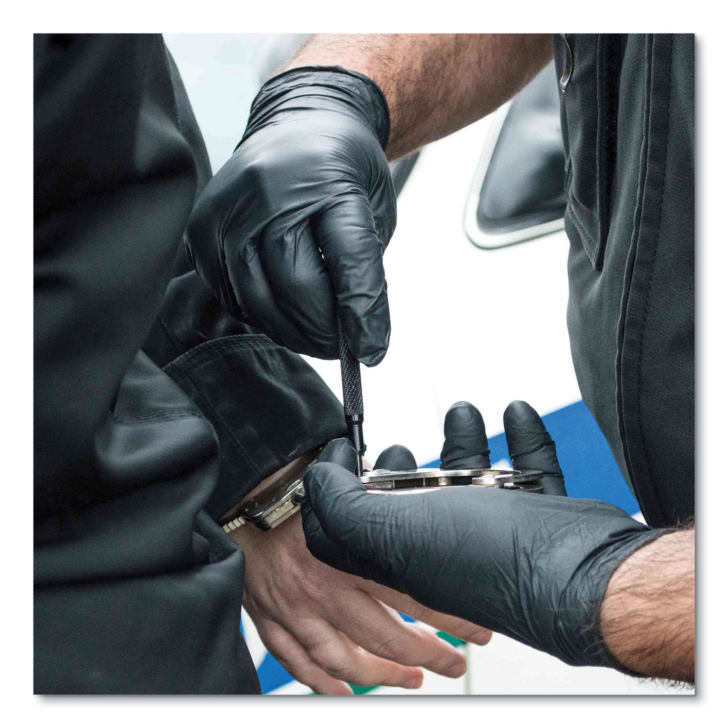 Nitrile Exam Gloves, Powder-Free, 6 mil, 2X-Large, Black, 100 Gloves/Box, 10 Boxes/Carton