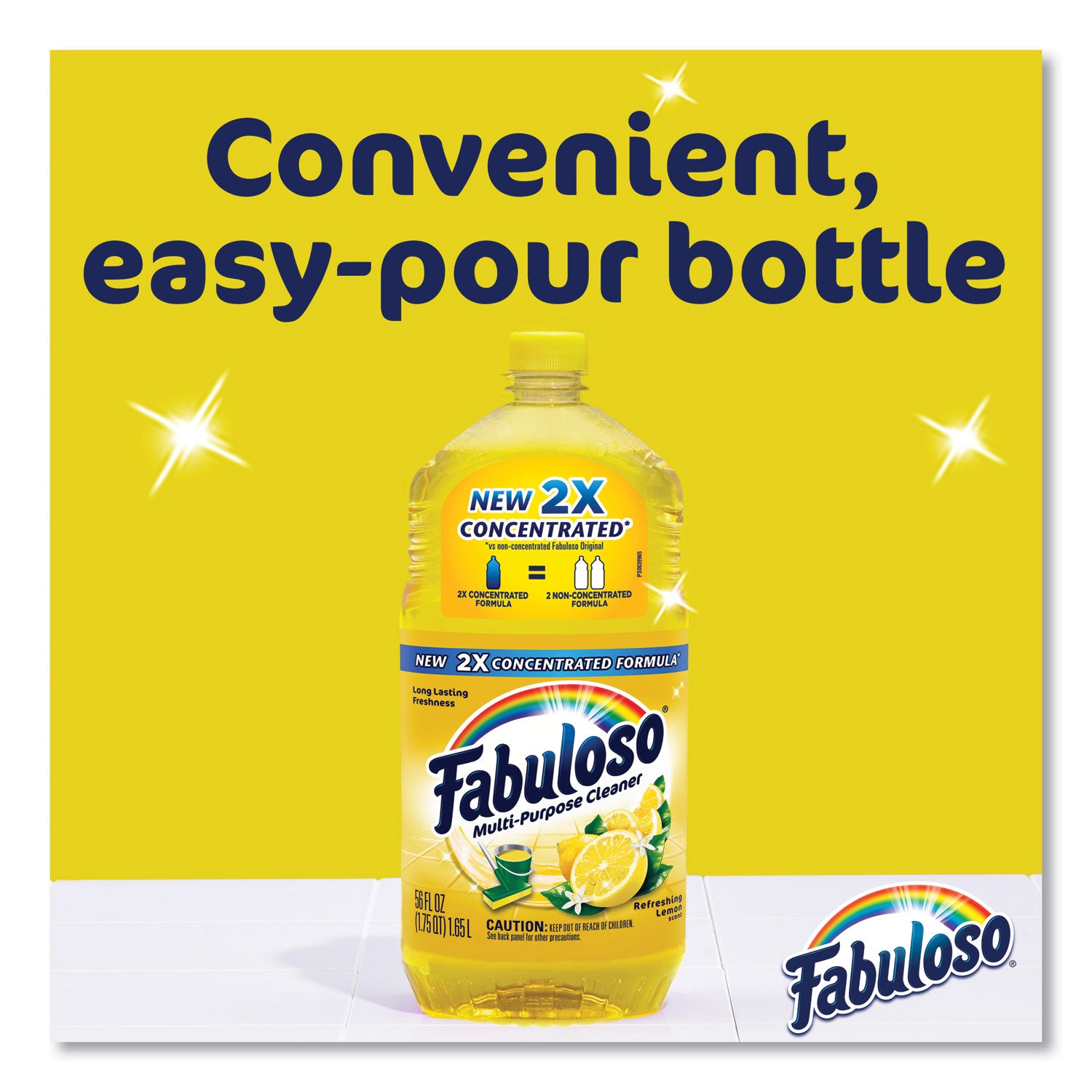 Multi-Use Cleaner, Lemon Scent, 169 Oz Bottle, 3/carton