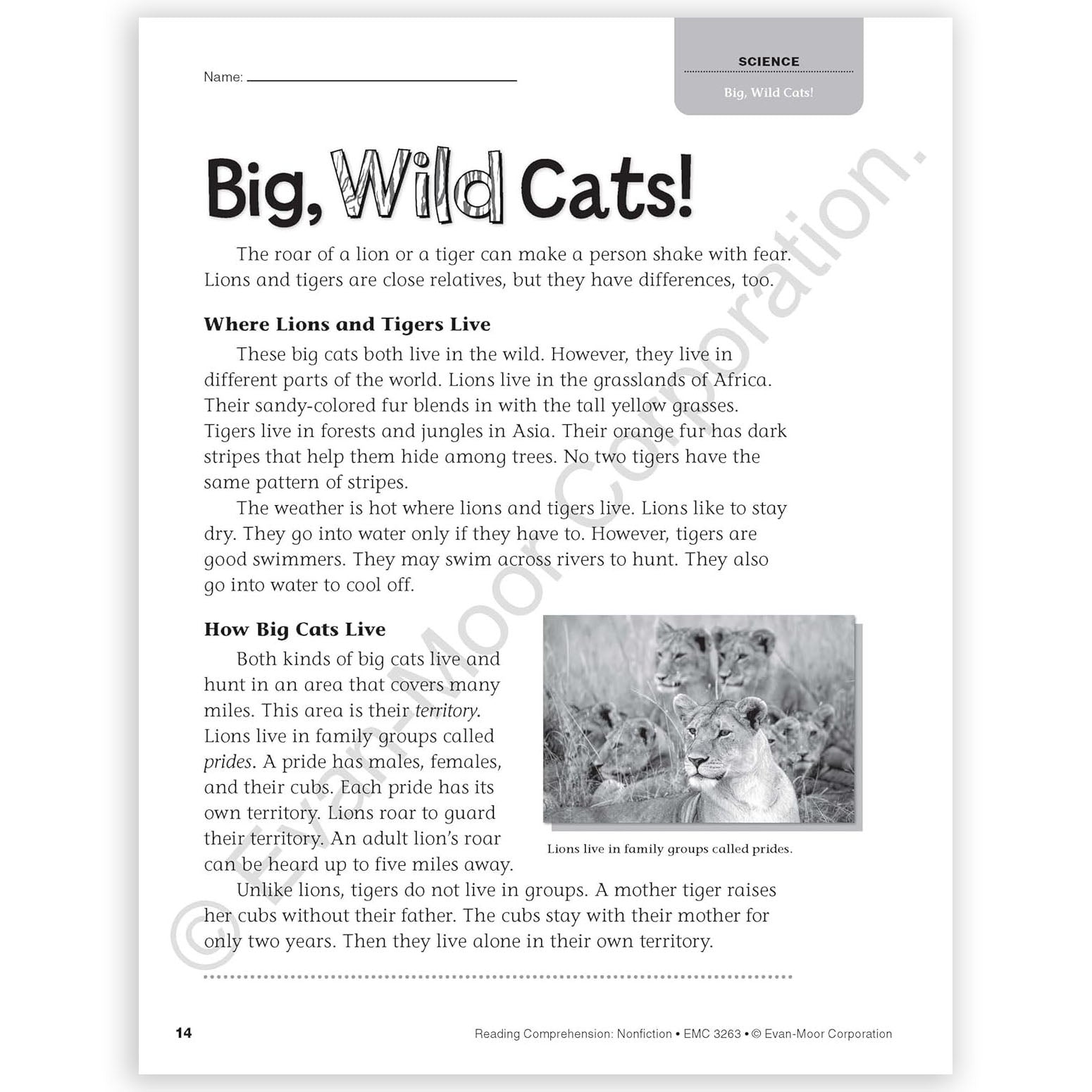 Reading Comprehension: Nonfiction, Grade 3
