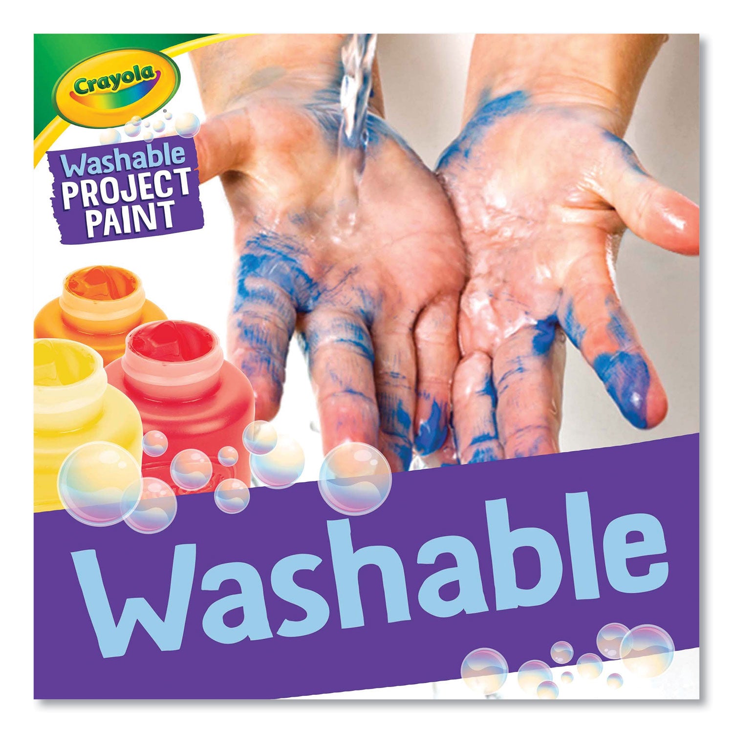 Crayola Washable Project Paint, Painting Supplies for Kids, 6 Count
