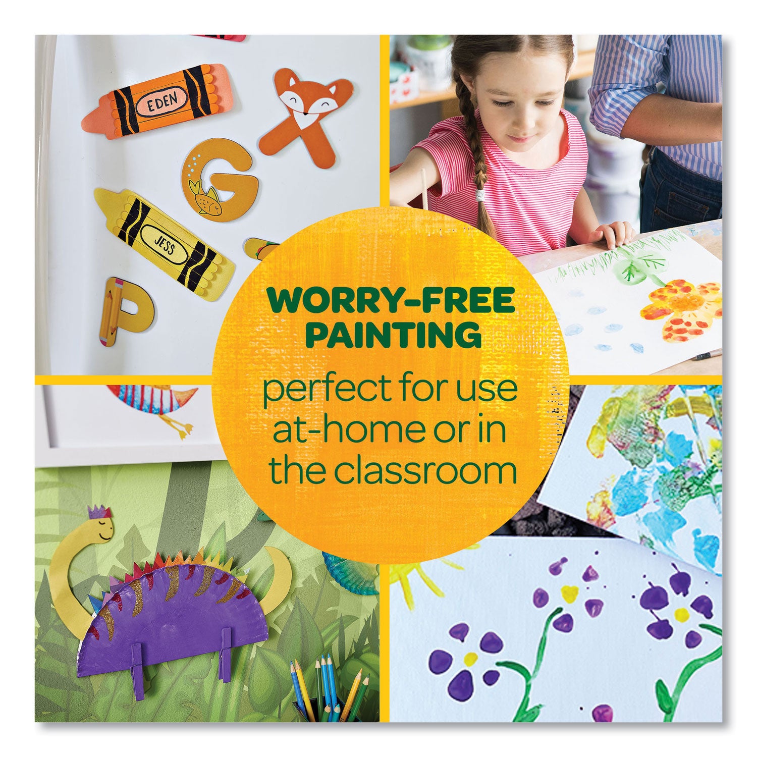 Crayola Washable Project Paint, Painting Supplies for Kids, 6 Count