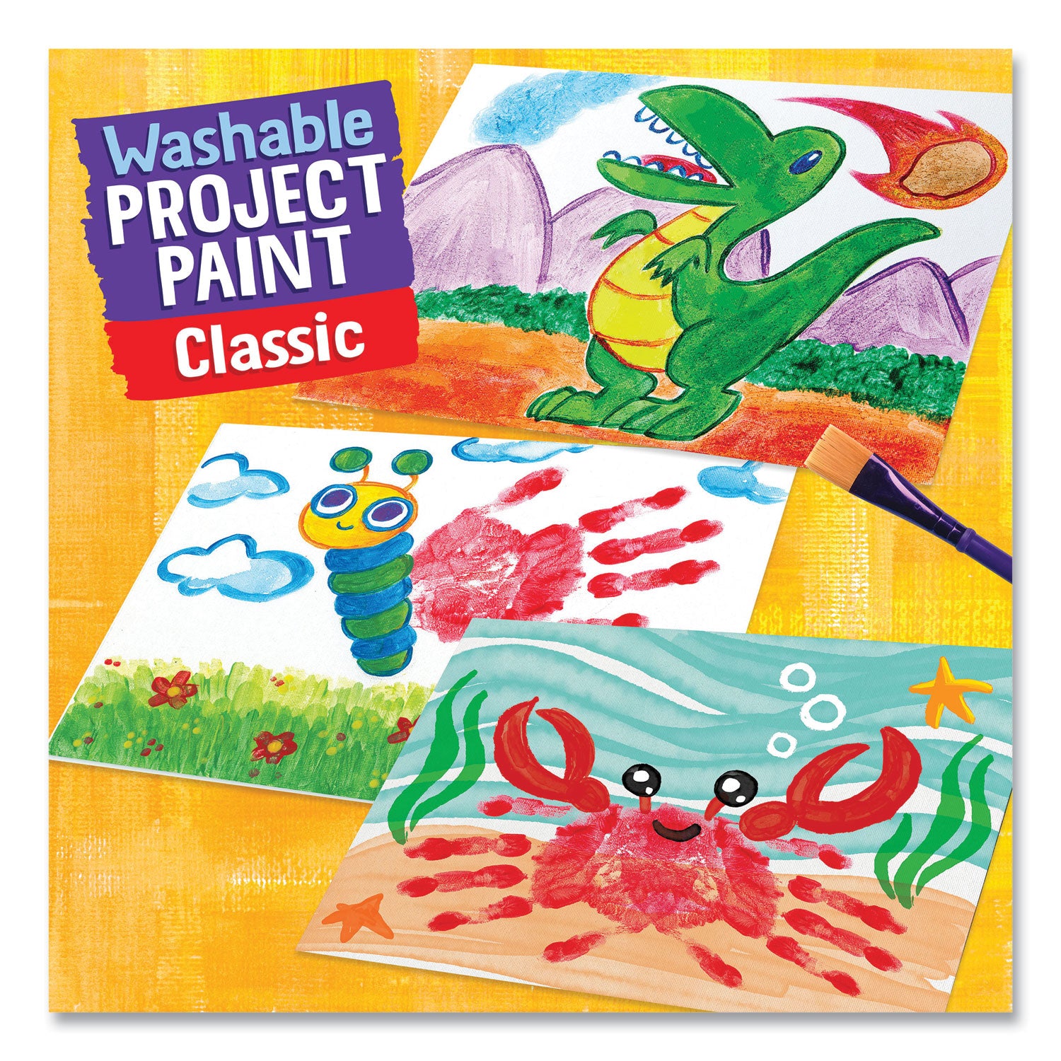 Crayola Washable Project Paint, Painting Supplies for Kids, 6 Count