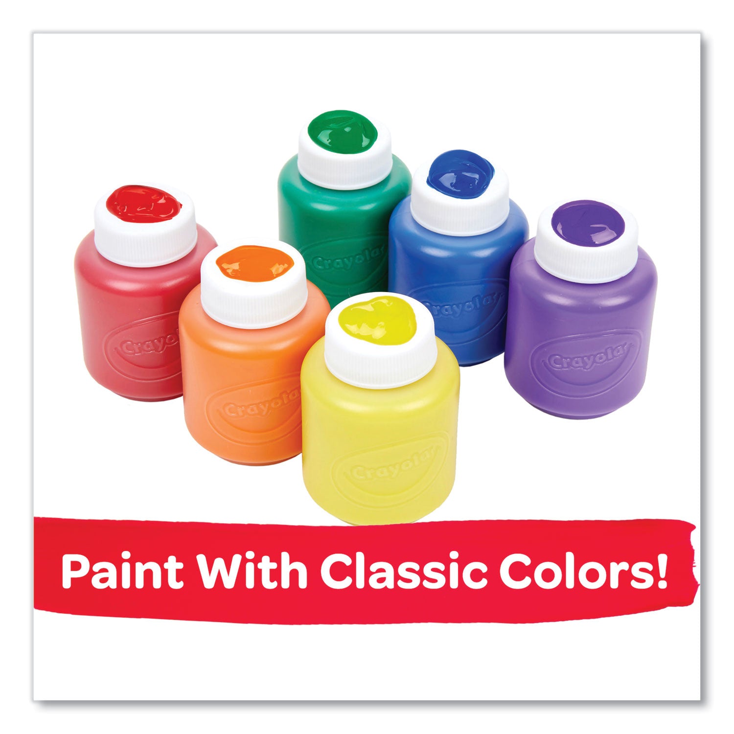 Crayola Washable Project Paint, Painting Supplies for Kids, 6 Count