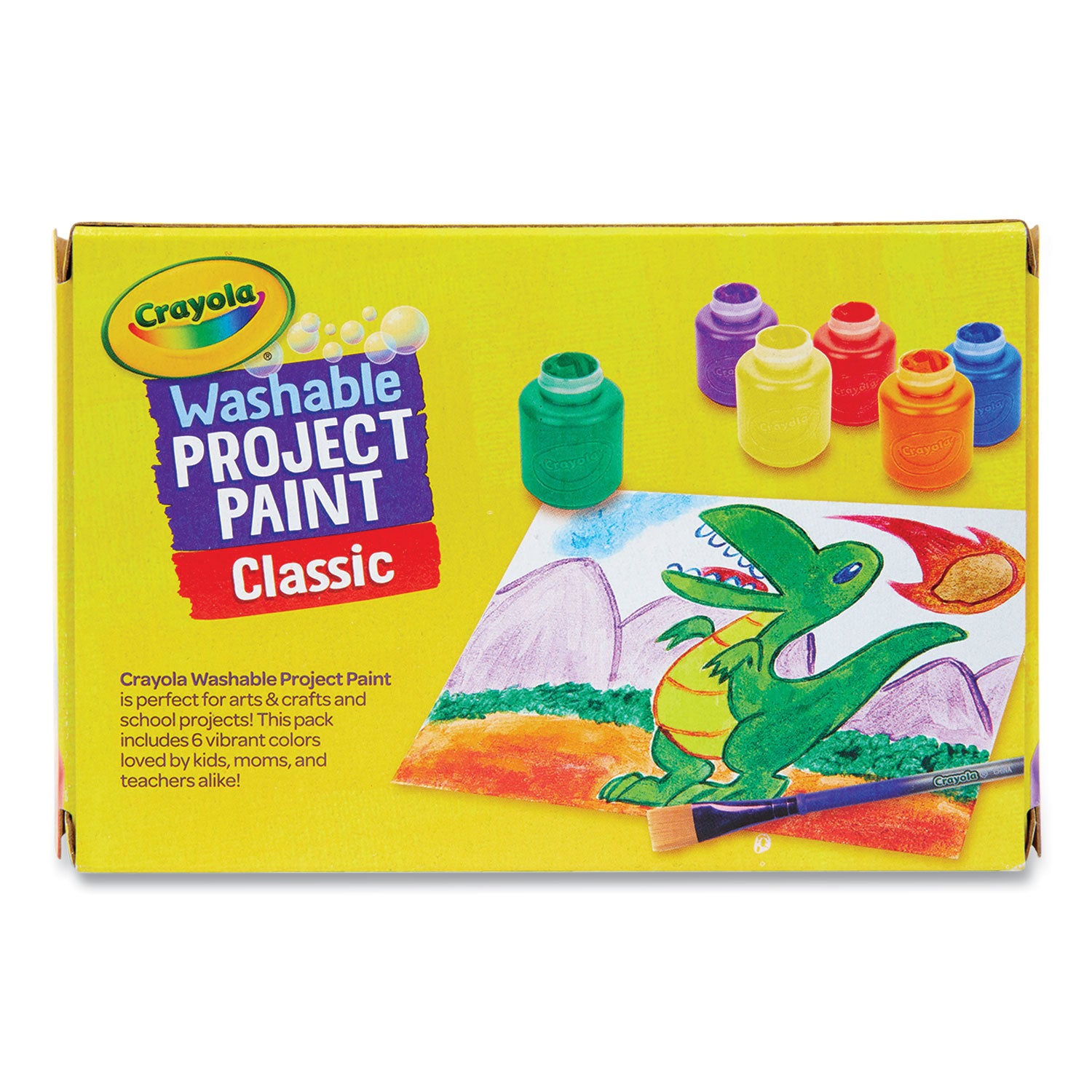 Crayola Washable Project Paint, Painting Supplies for Kids, 6 Count