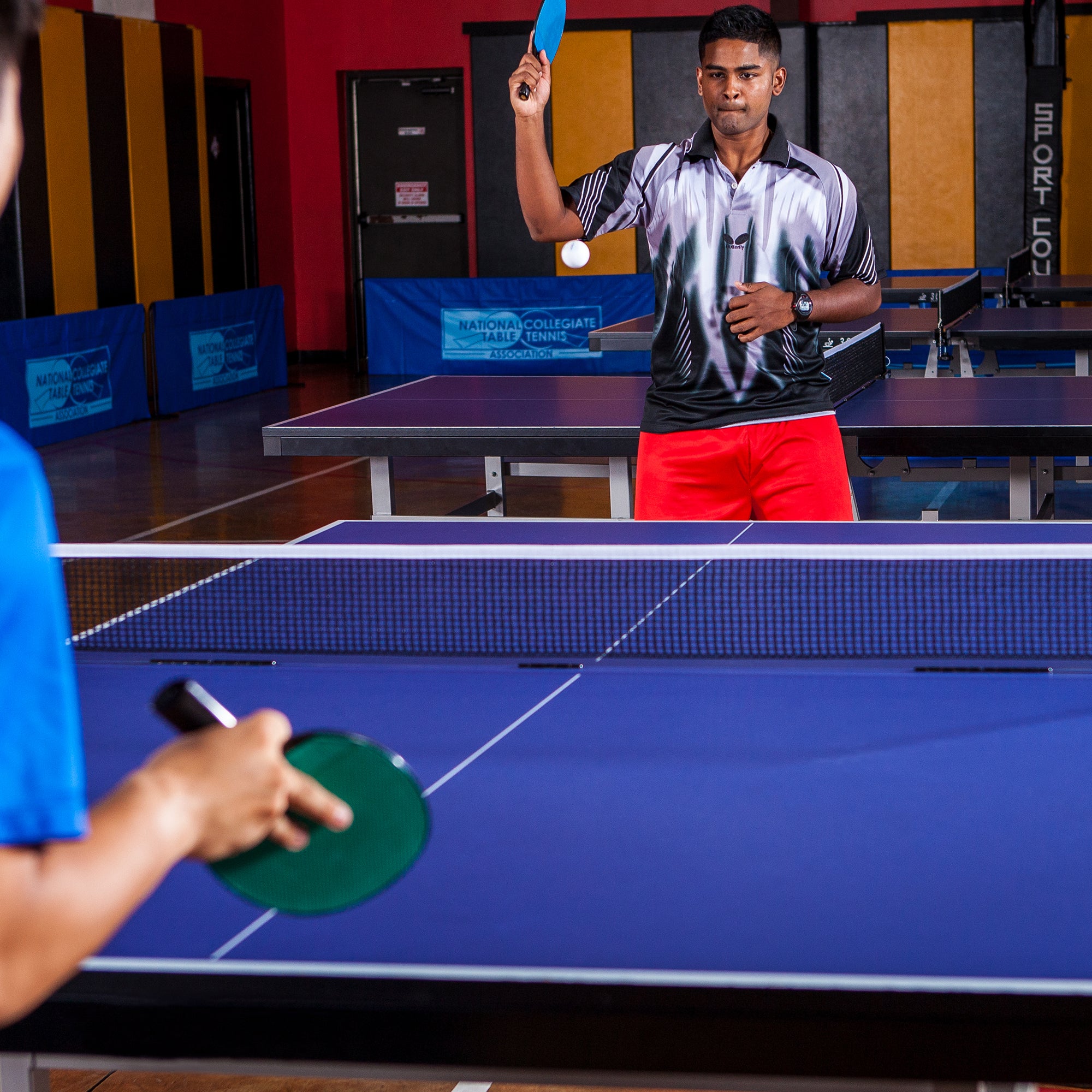 Plastic Rubber Face Table Tennis Paddle