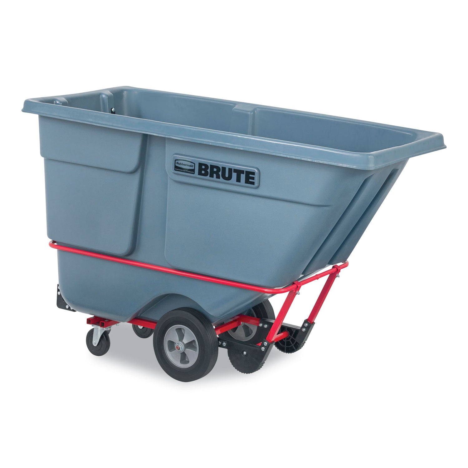 1 cu yd BRUTE DURATILT Frame Tilt Truck, Standard Duty, 1,200 lb Capacity, Gray