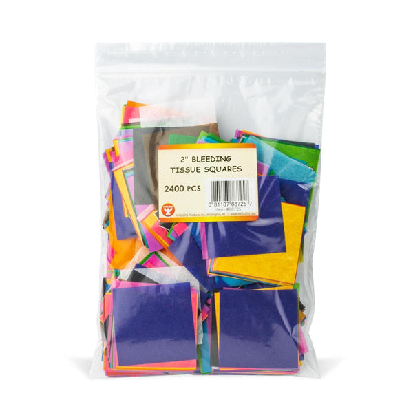 Squares - 2", 2400 ct, Bleeding Tissue