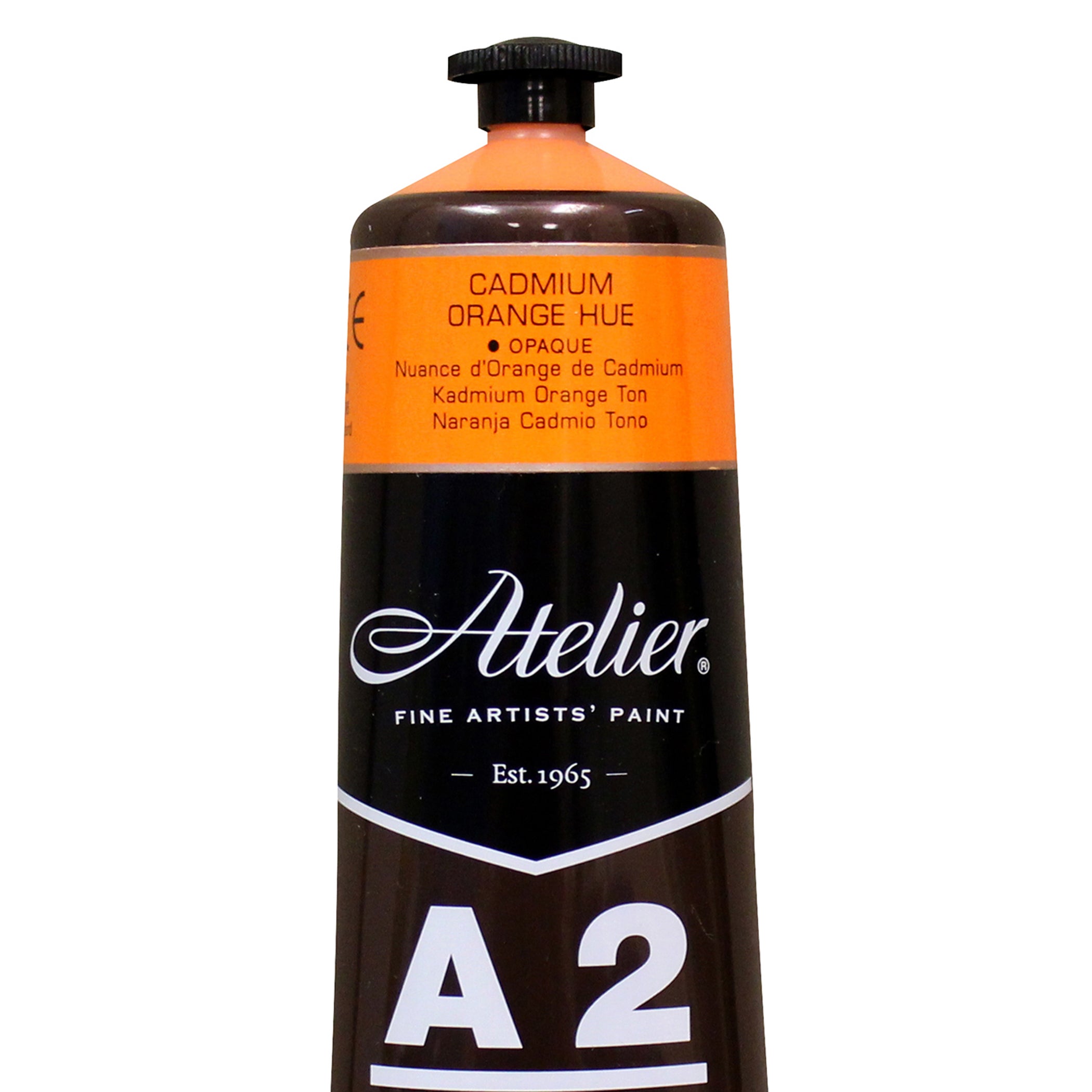 A2 Heavy Body Lightfast Artist Acrylic, 4 oz., Cadmium Orange Hue