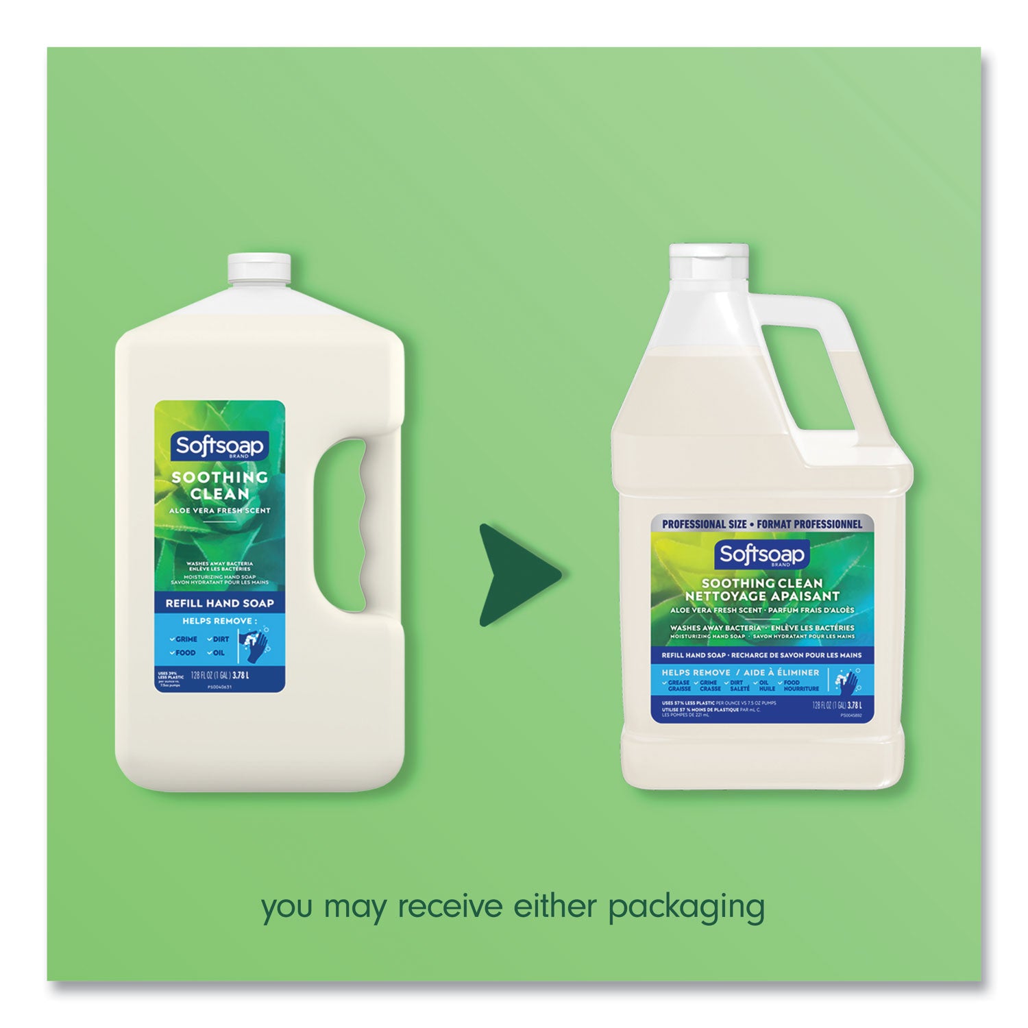 Liquid Hand Soap Refill with Aloe, Aloe Vera Fresh Scent, 1 gal
