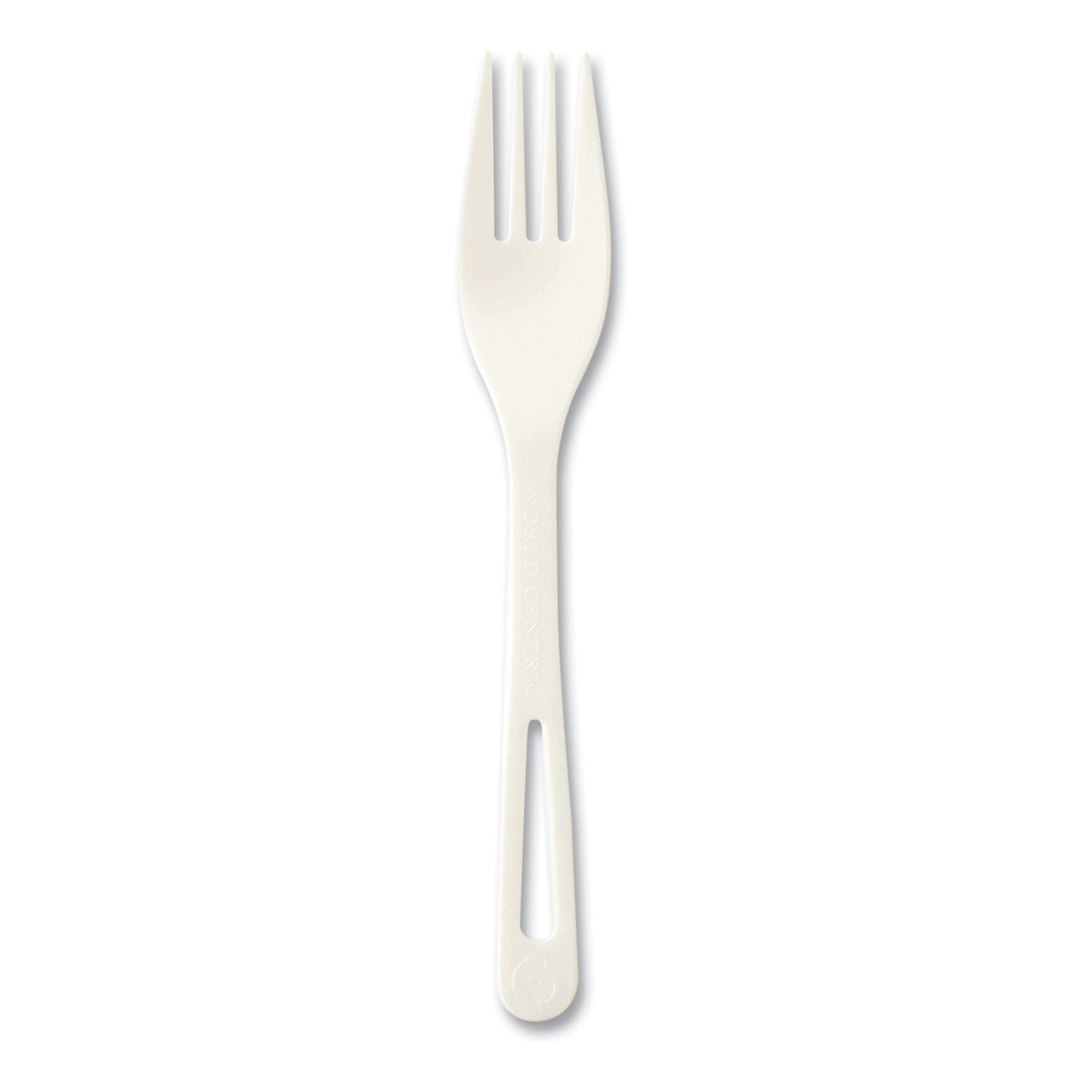 Cutlery Dispenser Refills, Fork, Plastic, White, 100/Bag, 10 Bags/Carton