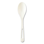 Cutlery Dispenser Refills, Spoon, Plastic, White, 100/Bag, 10 Bags/Carton