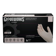 Latex Disposable Gloves, Powder-Free, 4 mil, Medium, Ivory, 100 Gloves/Box, 10 Boxes/Carton