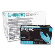 Industrial Nitrile Gloves, Powder-Free, 5 mil, Blue, Large, 100 Gloves/Box, 10 Boxes/Carton
