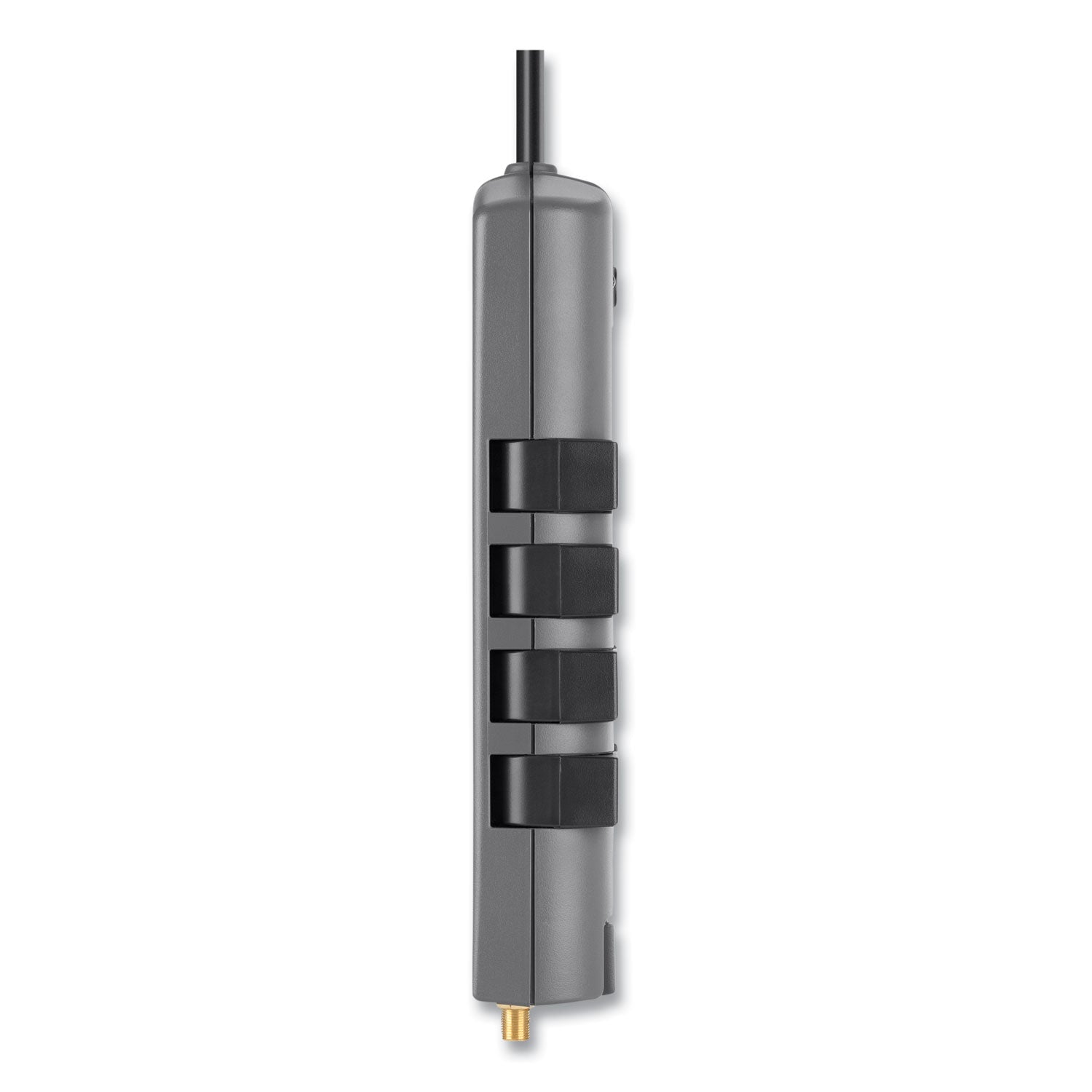 Pivot Plug Surge Protector, 12 AC Outlets, 8 ft Cord, 4,320 J, Gray