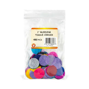 Circles - 1", 480 ct, Bleeding Tissue
