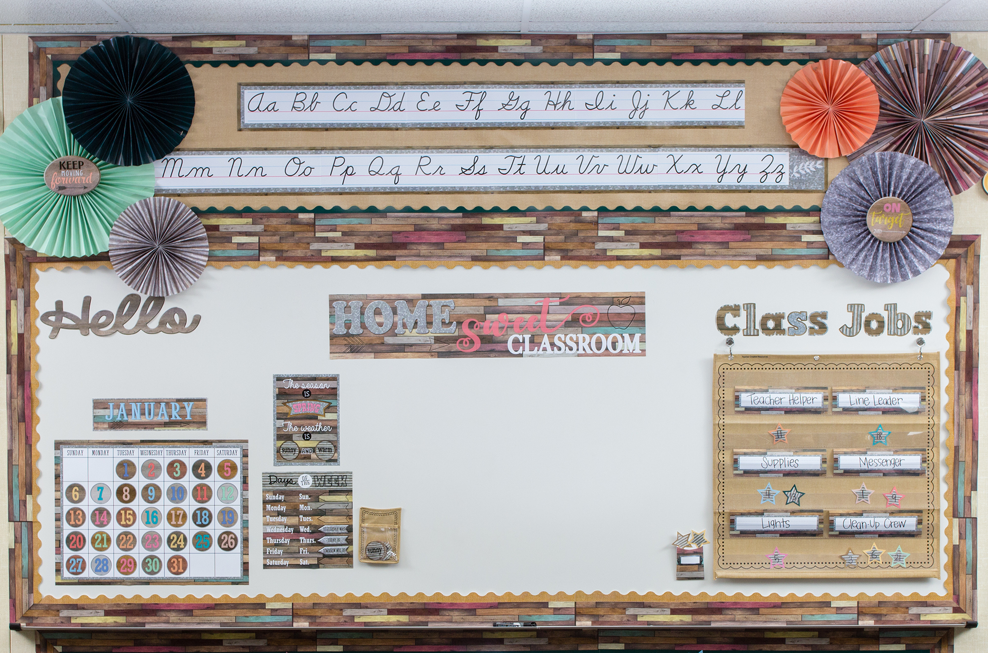Home Sweet Classroom Cursive Mini Bulletin Board